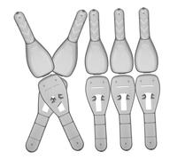 Healeved 5pcs Plastic Manual Storage Box Safety Shaving Accessories Organizer for Bathroom Travel The-go Use