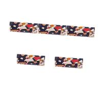 Healeved 5pcs Pocket Lipstick Case Japanese Style Lipstick Holder Mirror Portable Makeup Storage for Women for Travel Parties and Gifting