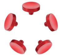 Healeved 5pcs Red Metal Camera Shutter Release Button Replacement, Soft Aluminum Alloy Button for Film Cameras and Dslr, Wear-resistant with Universal Compatibility for Photography