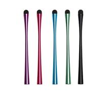 Healeved 5pcs Slim Waistline Stylus Pens for Touch Screens, High Sensitivity Capacitive Pen with Silicone and Alloy Material, Precision Fine Tip for Drawing and Note-taking on Phones and Random Color