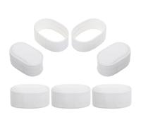 Healeved 5pcs Small Watch Pillow Cushions with Pu Leather Case Mini Carbon Fiber Soft Watch Pillows and Travel Jewelry Boxes White Head Support Inserts
