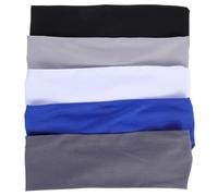 Healeved 5pcs Sports Headbands for Boys and - Elastic Sweatbands with Moisture Wicking, Non-slip Athletic Hairbands for Soccer, Basketball, Football, Outdoor Running