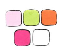 Healeved 5pcs Square Fiber Makeup Remover Sponges for Daily Cleansing, Reusable Face Puff Pads That Remove Excess Oil, Suitable for Family and Friends Use Random Color