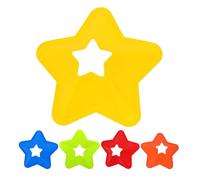 Healeved 5pcs Starshaped Disc Cones for Football Training Made of Sturdy Pe Material Portable Convenience Enhancing Training Effectiveness and Physical Education Classes