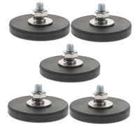 Healeved 5pcs Threaded Magnet for Lighting Camera Equipment Mounting Rubber Coated for Mount Holder under Cabinet Lighting Scenario