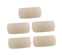 Healeved 5pcs Unfinished Natural Wooden Bangles for DIY Jewelry Making Large Round Wood Bracelets Inner for Painting Crafting and Handmade Accessories