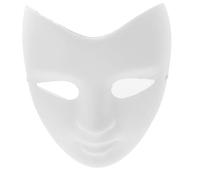 Healeved 5pcs White Paper Masks DIY Paintable Full Face Masks Suitable for Art Class and Painting Classes, Blank Masquerade Supplies for Costume and Cosplay Accessories