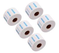 Healeved 5rolls Professional Haircut Neck Strip Disposable Barber Paper Soft Flexible Wrap Strips for Salon