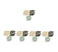 Healeved 5sets Cute Evil Eye Brooch Pins Creative Decorative Lapel Pins for Clothing Backpacks Accessories Durable Alloy Material for Friends Family 3pcs*5