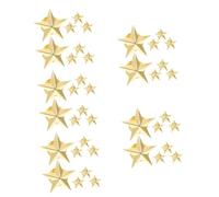 Healeved 5sets Star Badge Lapel Pin Versatile Brooch for Jackets Coats Sweaters and Bags for Halloween Birthdays and Everyday Wear for Veterans Day and Special Occasions 8pcs*5