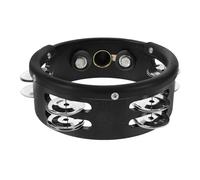 Healeved 6-Inch Black Clip-On Bass Drum Tambourine Bell Handheld Percussion Instrument for Beginner Drum Supply Suitable for Expansion and Rhythm Practice