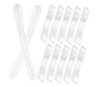 Healeved 6 Pairs Invisible TPU High Heel Shoe Straps with Anti-Loose Elastic Ankle Bands Lightweight Comfortable Heel Strap Support for Dance Parties and Work