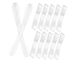 Healeved 6 Pairs Invisible TPU High Heel Shoe Straps with Anti-Loose Elastic Ankle Bands Lightweight Comfortable Heel Strap Support for Dance Parties and Work