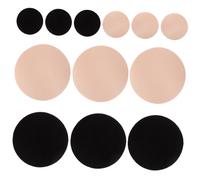 Healeved 6 Pairs Reusable Cotton Breast Pads for Breastfeeding Lightweight Breathable Nipple Covers with Chest Discreet Protector Skin Tone and Black for Women