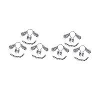 Healeved 6 Sets Dalmatian Dog Ears Headbands Bow Ties Tails Costume Accessories for Adults Halloween Party Cosplay Dress Up