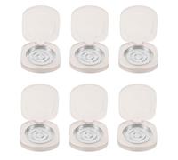 Healeved 6 Sets Empty Makeup Palette: Refillable Eyeshadow Palette with 42mm Removable Aluminum Pans - DIY Cosmetic Organizer for Eyeshadow, Blush, Lipstick, and Highlighter