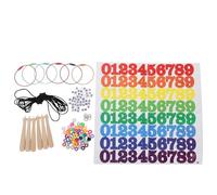 Healeved 6 Sets Ice Cream Baseball Keychain - DIY Acrylic Baseball Number Keychain with Mini Wooden Bat - Car Key Holder for Bag Backpack Ornament Sports Souvenir Present