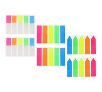 Healeved 6 Sets of Pet Sticky Annotation Tabs for Notebooks Page Mat and Page Guiding Tags about 100 Stickers Per Set Easy to Use Not Easy to Penetrate for Graduation Season in Offices