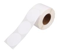 Healeved 600pcs White Round Thermal Sticker Roll, Self-Adhesive Paper Labels for Printer, Water-Resistant and Easy to Wipe, for Sites and Shop Organisation
