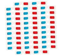 Healeved 60pcs Anaglyph Paper Glasses Red Blue Frames for Movies and Photos Home Theater Use Disposable Single Pack