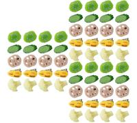 Healeved 60pcs Fruit Vegetable Hair Clips Cute Cucumber Banana Hairpins Barrettes for Women Unique Hair Accessories for All Types