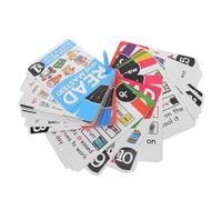 Healeved 64 Sheets English Alphabet Phonics Flash Cards - Pronunciation Practice Cards English Learning Tools for Children Kindergarten Supplies