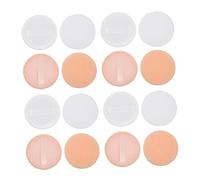 Healeved 6cm Round Cotton Makeup Puff Set 20pcs Non-irritating Reusable for Loose Powder