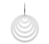 Healeved 6pcs Acrylic Quilting Rulers with Precise Measurement Design and Ergonomic Edge, Round Circle Quilt Sewing Template Accessory for Beginner Quilters, Easy to Clean Templates