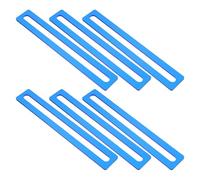 Healeved 6pcs Blue Dyslexia Reading Overlay Rulers - Guided Reading Strips Bookmark for - Visual Tracking Assistance for Home Study and Classroom Use