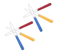 Healeved 6pcs Button Assist Hook Set for Seniors - One-Handed Buttoning Aid Tool with Red, Blue, Yellow Colors - Quick Dressing Helper for Shirts and Clothing Fastening