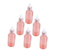 Healeved 6pcs Compact Dropper Perfume Bottles Rose Gold Liquid Dispenser Multi-purpose Essential Oil Containers Leak Design for Travel Home Fragrance and Aromatherapy Use