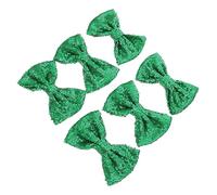 Healeved 6pcs Diy Bowknot Hairpins for Girls Elegant Glitter Hair Accessories for Toddlers Versatile Craft Making Decor for Hair Bags and Gifts