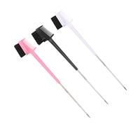 Healeved 6pcs Double-ended Eyebrow and Eyelash Brush Dual Function Comb and Separator Tool for Makeup Application for Home Travel and Salon Use Mixed Colors