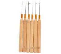 Healeved 6Pcs Dreadlock Crochet Hooks Versatile Hair Extension Tools for Braiding Safe Easy to Use Essential Accessories for Dreadlocks Hair Styling