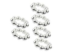 Healeved 6Pcs Elasticated Disco Ball Bracelets for Women Party Jewelry Decor Accessories Fashionable Wrist Hand Decoration Set Birthday Festival