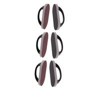 Healeved 6pcs Emery Sponge Brush Handle for Descaling Cleaning Reusable Cleaning Sponge Pad Long Handle for Tub and Tile Scrubbing Household Brushes Random Color