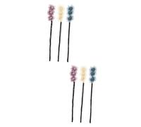 Healeved 6pcs Flower Hair Bun Maker Easy Use Decorative Lazy Hair Curler for Daily Wear Parties and Festivals