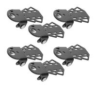 Healeved 6pcs Folding Bike Rear Foot Pedals Non-slip Thickened Passenger Foot Pegs for Mountain, Road, and E-bikes - Sturdy Rear Folding Footrests for Cycling Accessories