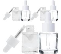 Healeved 6pcs Glass Essential Oil Bottles with Dropper for Aromatherapy Travel Reusable Empty Storage Vials for Perfume Serum