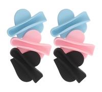 Healeved 6pcs Heart Shape Silicone Lipstick Holder Case with Secure Adhesion and Design for Phone, Lip Balm Card Holder for Movie Watching and Every Occasion