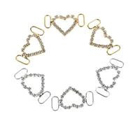 Healeved 6pcs Heart Shoelace Charms, Glitter Bling Crystal Sneaker Charms for Laces Flat Buckle Shoelace Jewelry Accessories for Women Holiday Decoration