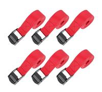 Healeved 6pcs Heavy Duty Cargo Tie down Straps with Sturdy Buckle for Securing Luggage and Cargo, Made of Sturdy Nylon and Iron, Easy to Carry for Use the Road in Transit