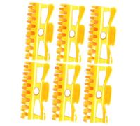 Healeved 6pcs Hot Curler Clips for Hair Styling Shaped Clips for Sectioning and Curling for Salon and Home Use Lightweight and Easy to Carry