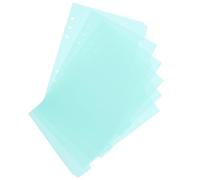 Healeved 6pcs Index Dividers Personal Planner Dividers A5 6-Hole Removable Green for Study and Work