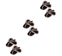Healeved 6pcs Large Hair Claw Clip for Women Stylish Brown Butterfly Hair Clamps Non-slip Grip for Messy Bun Everyday Use