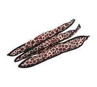 Healeved 6pcs Leopard Print Sponge Hair Curlers Soft No Heat Hair Rollers for Natural Large Wavy Styling DIY Tools for Women Mothers