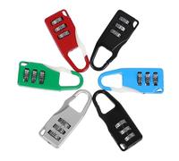 Healeved 6pcs Luggage Padlocks with 3-Digit Combination Code, Iron Material, Easy to Use and Strong Lock Core, Suitable for Suitcases, Backpacks, Gym Lockers, and Travel Bags