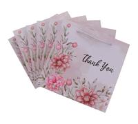 Healeved 6pcs Medium Size Mother's Day Paper Bags with Handles 20x8x20cm Portable Wrapping Bags for Presents and Flower Arrangements