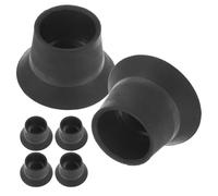 Healeved 6pcs Mini Trampoline Leg Cap Trampoline Rubber Cover Black Rubber Wear-resistant Floor Protection Home Stability
