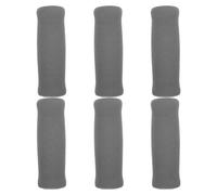 Healeved 6pcs Non-Slip Sponge Walker Cane Handle Covers for Seniors Elderly Crutch Hand Grips with Cushioning Pads Grey Small Size for Mobility Aids and Walking Sticks